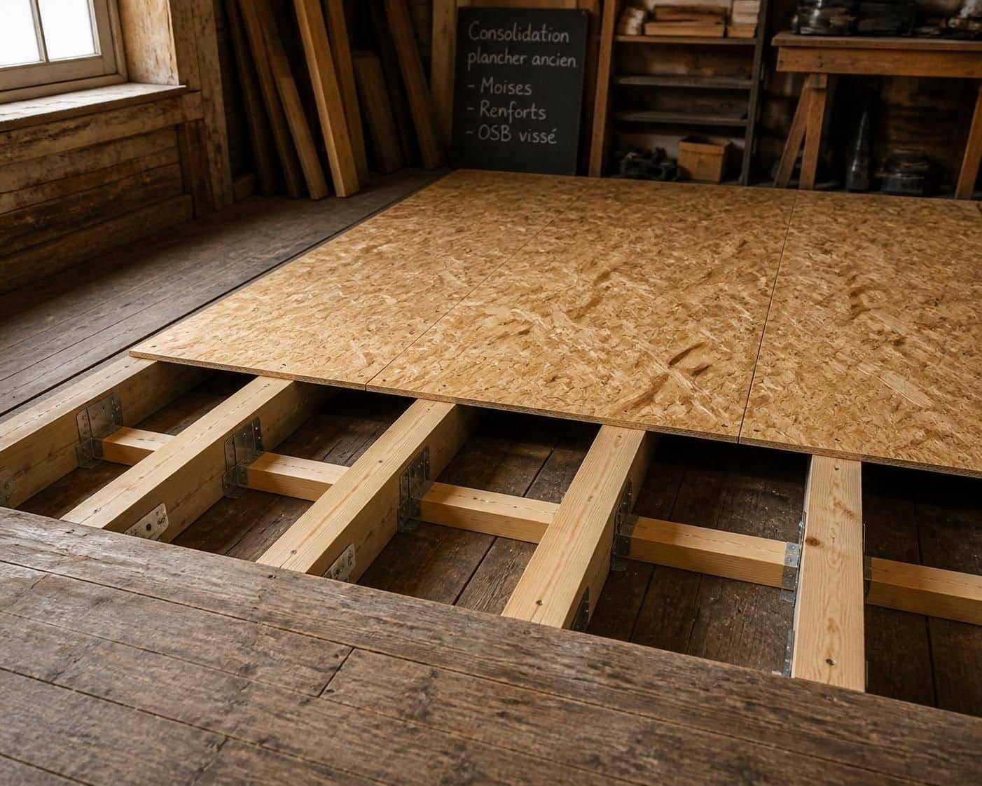 d&eacute;couvrez des m&eacute;thodes efficaces pour renforcer un plancher ancien sans avoir &agrave; tout d&eacute;molir, en pr&eacute;servant la structure existante et en assurant la s&eacute;curit&eacute; de votre habitation.
